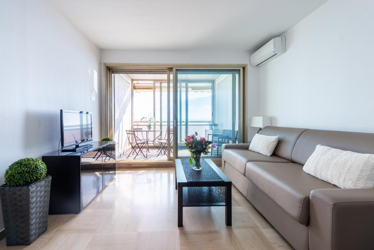 Sea Front - Panoramic Sea View Studio With Terrace Nizza Exterior foto